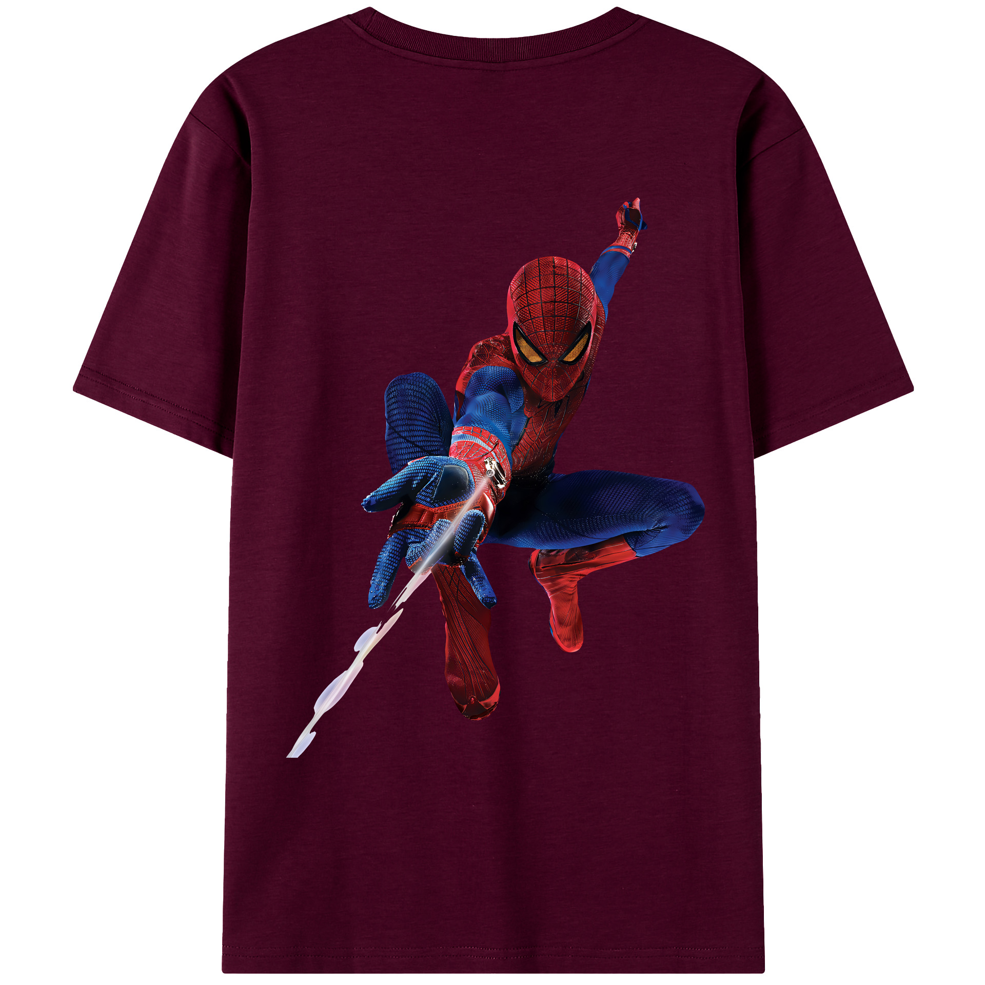 （画像用） Spider Man スパイダーマン レディース半袖Tシャツ(バックプリント)